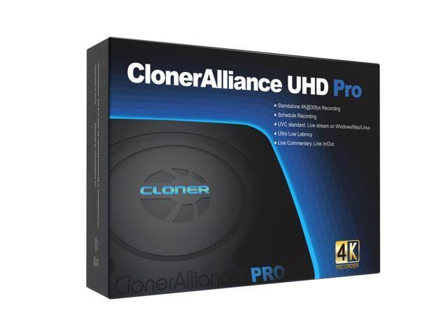 ClonerAlliance UHD Pro, Standalone 4K H.265/H.264 HDMI Video u0026 Gaming Recorder, Playback Instantly. Schedule Recording. UVC