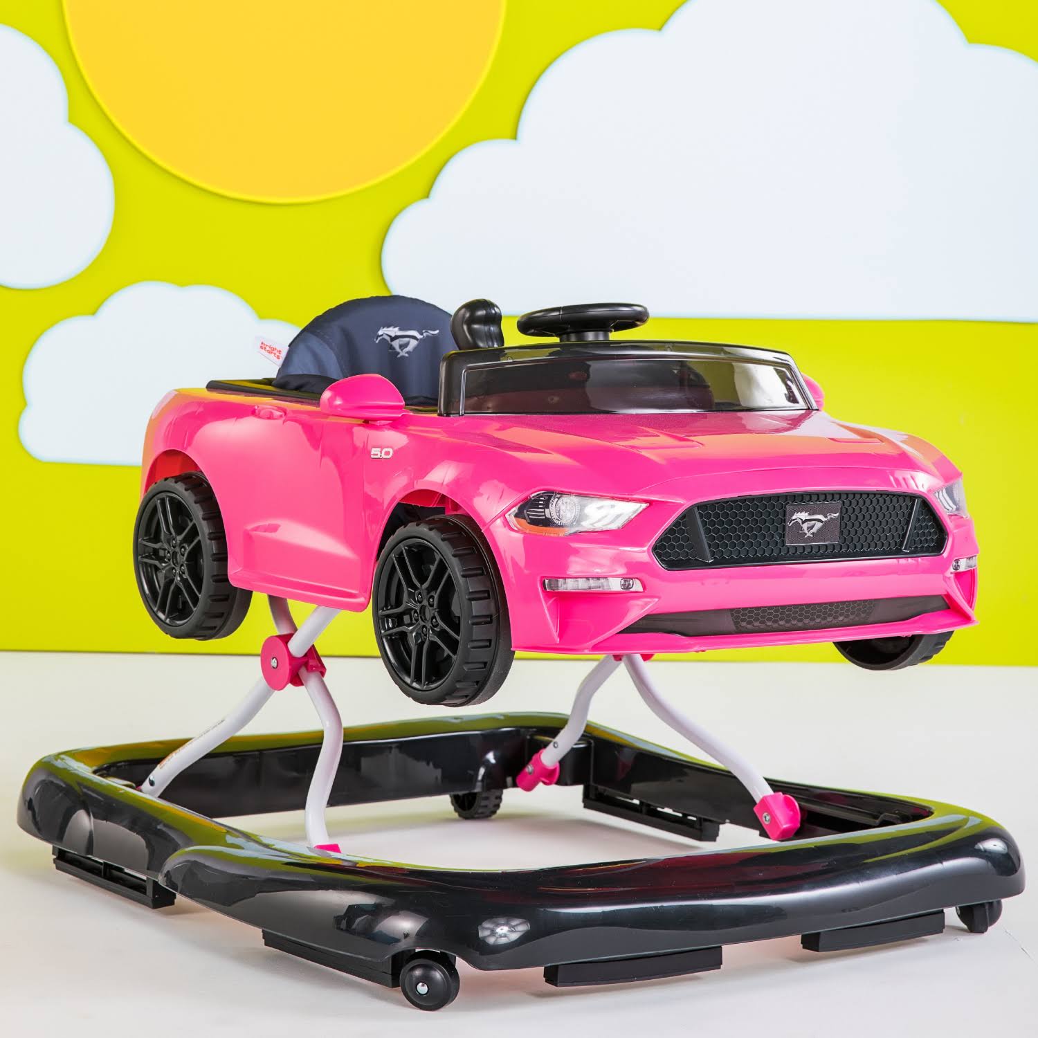 Bright Starts - Ford Mustang 3 Ways to Play Walker - Pink