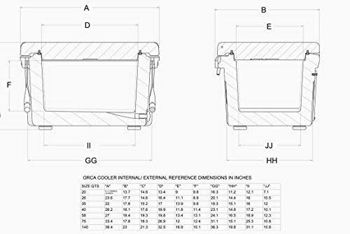 Orca Georgia Bulldogs 20 Quart Cooler Red