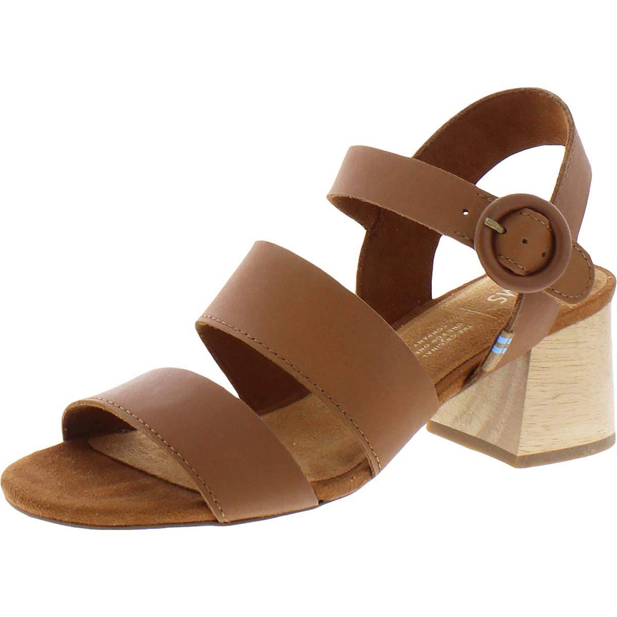 Toms Tan Veg Leather Women's Grace Sandals