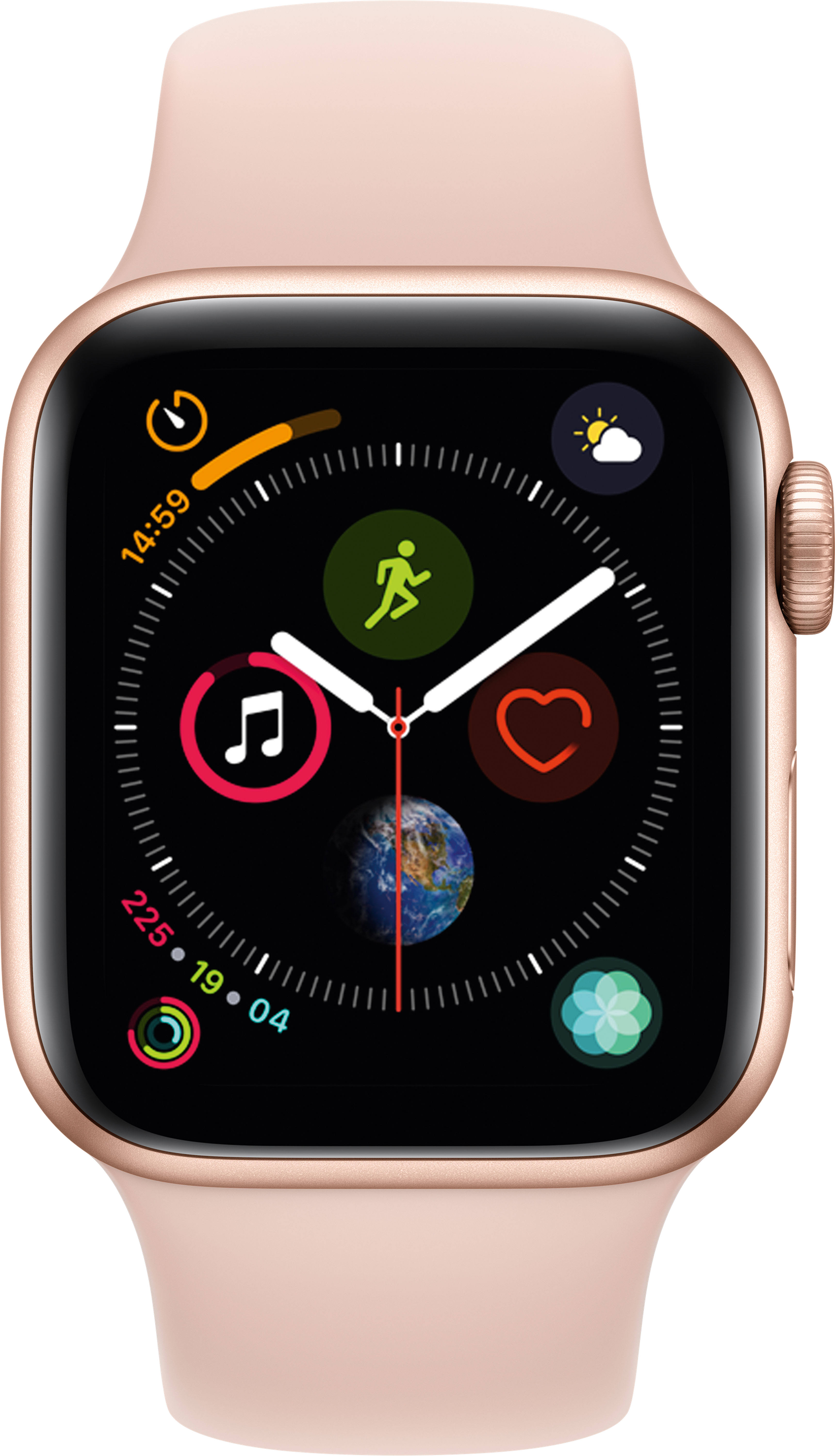 Apple Watch Series 4 - 40mm - GPS + Cellular - Gold Aluminum Case - Pink Sand Sport Band