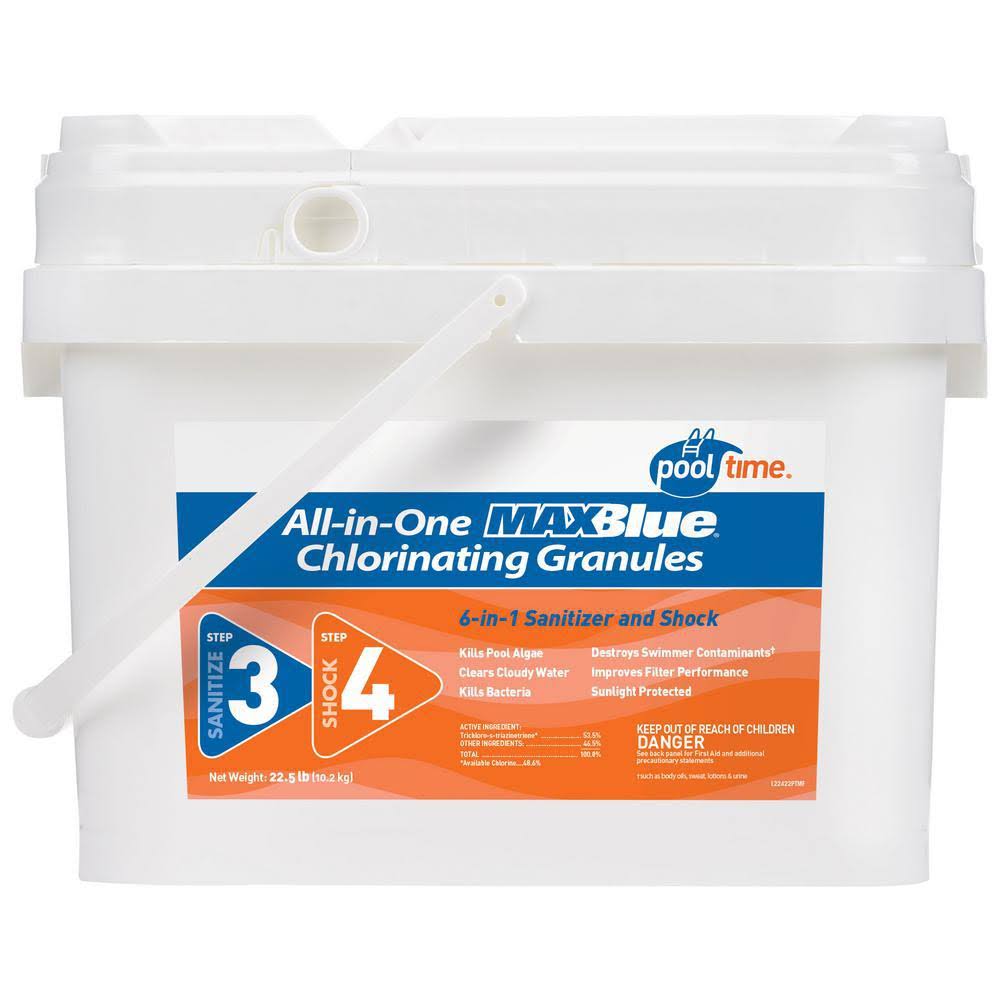 Pool Time Maxblue 22.5 lbs. All-in-One Chlorinating Granules Shock