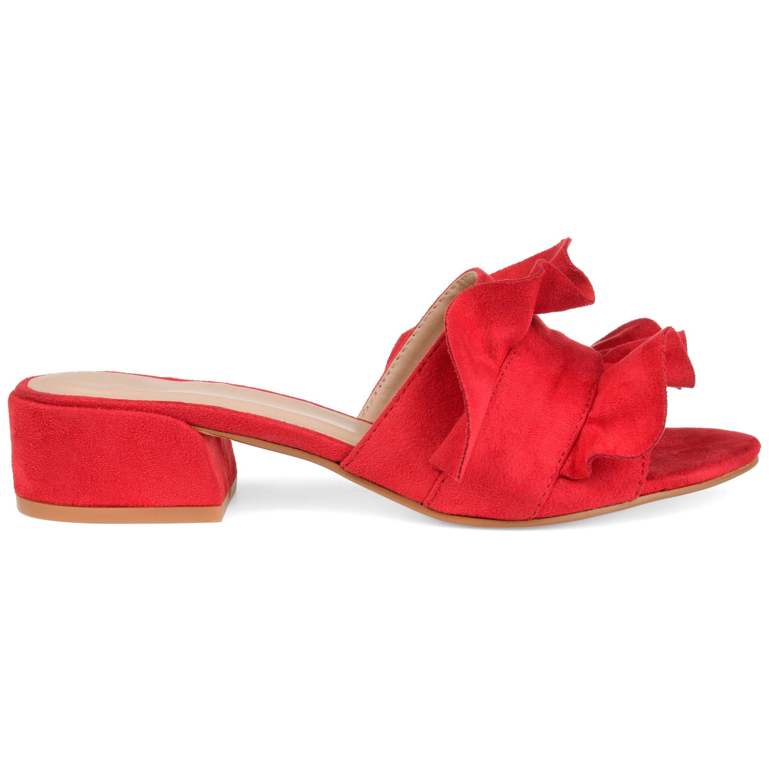Journee Collection Women's Sabica Mules - Red