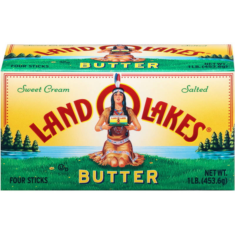 Land O Lakes 15136 36/ 4/ 4 Ounce (1 pound)elgin Style, Salted, Sweet Cream, Butter Quarters, USDA Grade AA., Price/Case