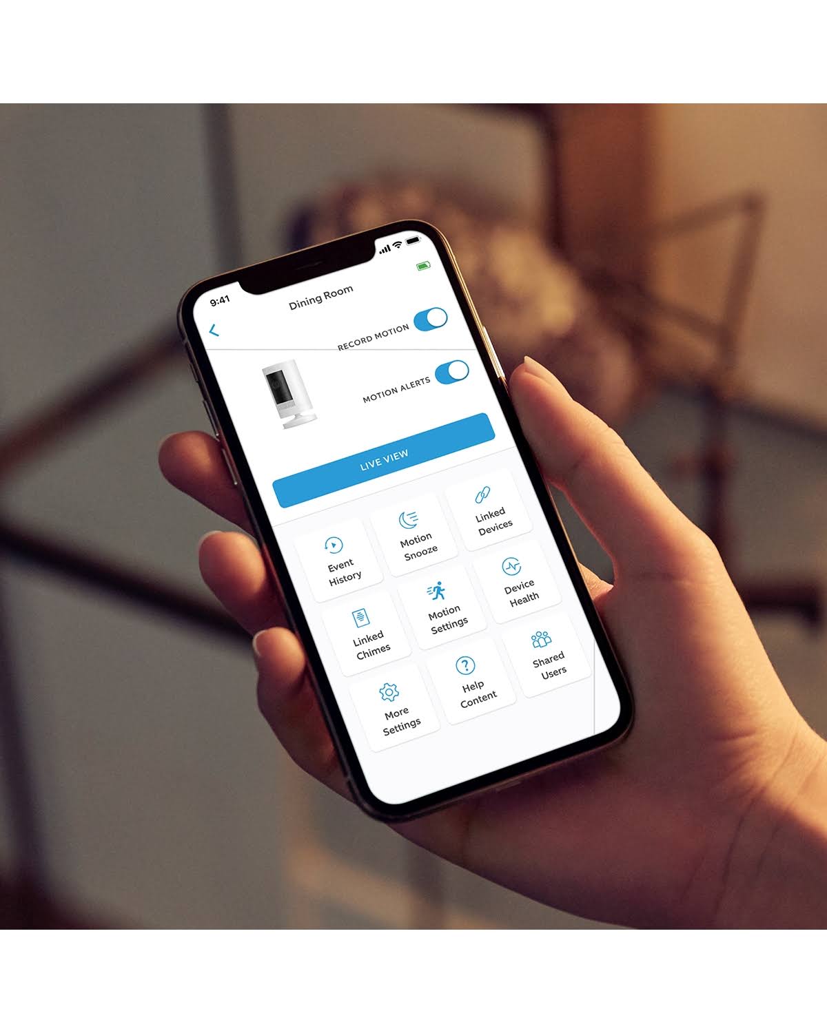 Ring Stick Up Battery Security Camera - White