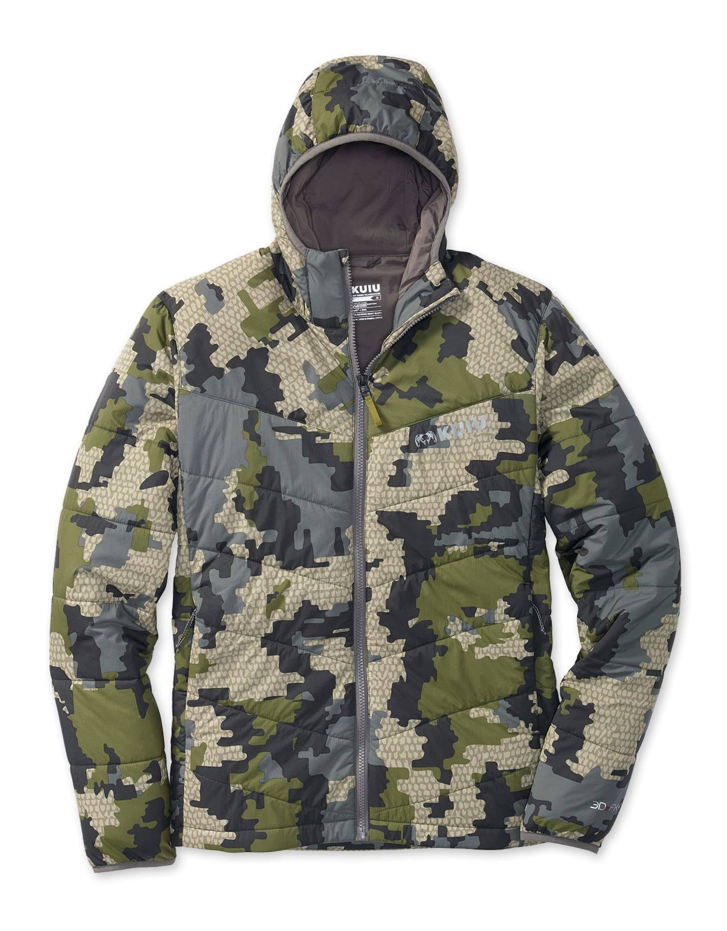 Kuiu Versa Hooded Insulated Hunting Jacket in Camo