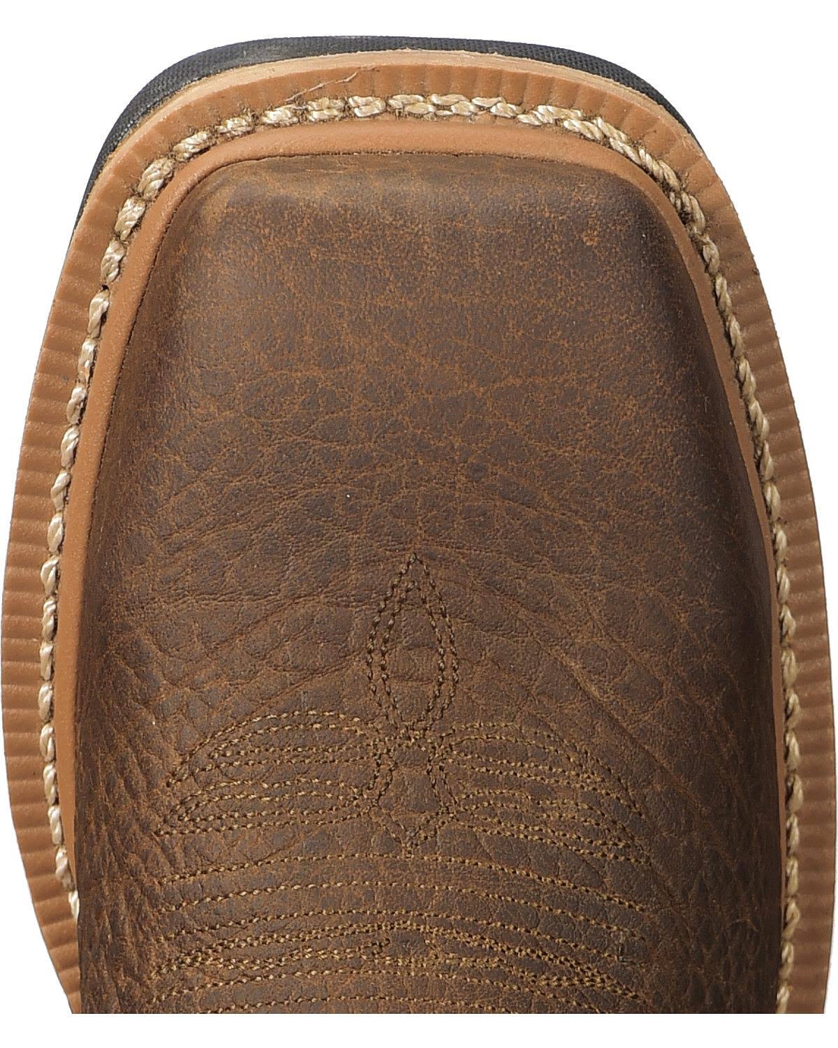 Justin Men's Roughneck Chestnut Waterproof Steel Toe Work Boots WK2115