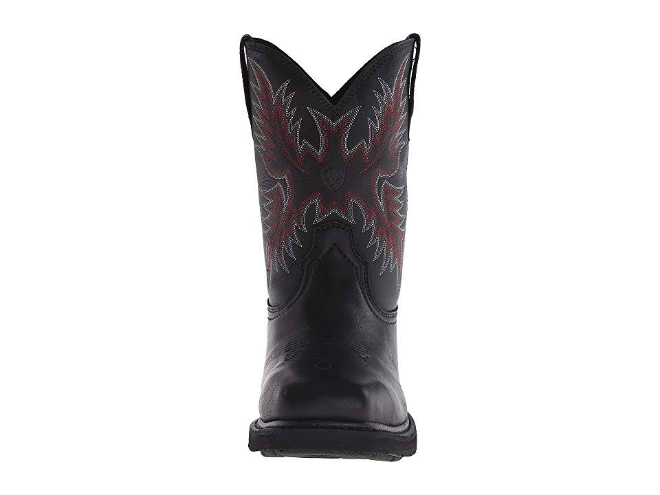 Ariat Men's Sierra Black Wide Square Steel Toe Work Boots