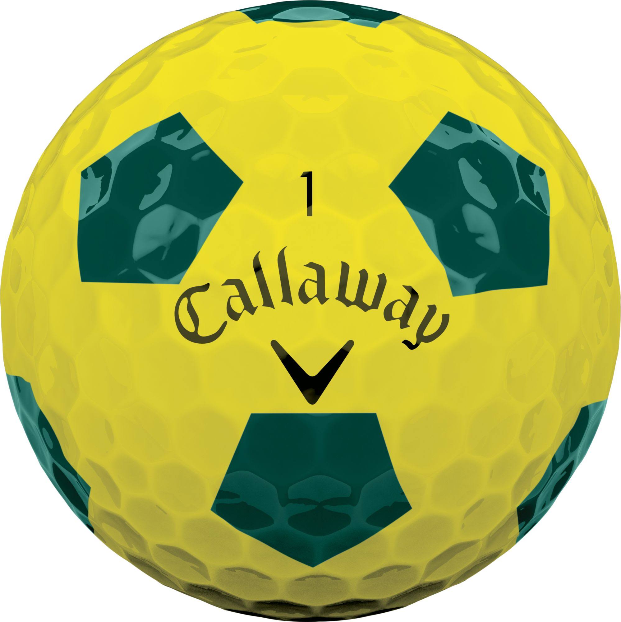 Callaway 2018 Chrome Soft Truvis Yellow Golf Balls Sports Matter Special Edition, Green