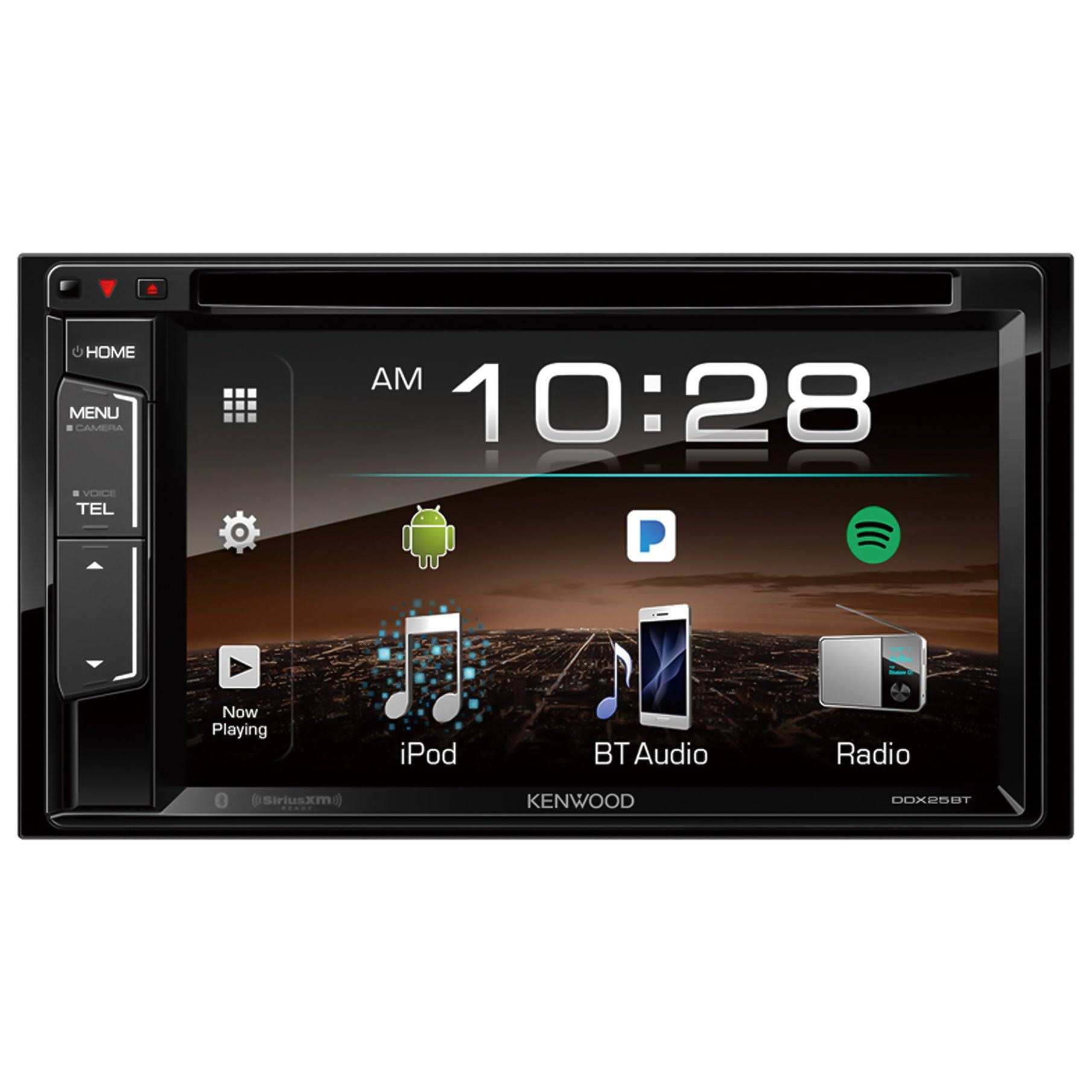 Kenwood Bluetooth USB AUX Double DIN Receiver,License Plate Black Back Up Camera DDX25BT- EABC256B