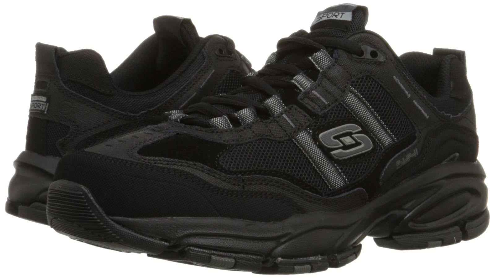 Skechers Men's Vigor 2.0 - Trait Sneakers, Black/Black, 8.5