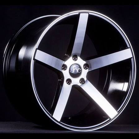 JNC Wheels - 18 inch JNC026 Hyper Black Rim - 5x114.3 - 18x8 inch Jnc026hb, White
