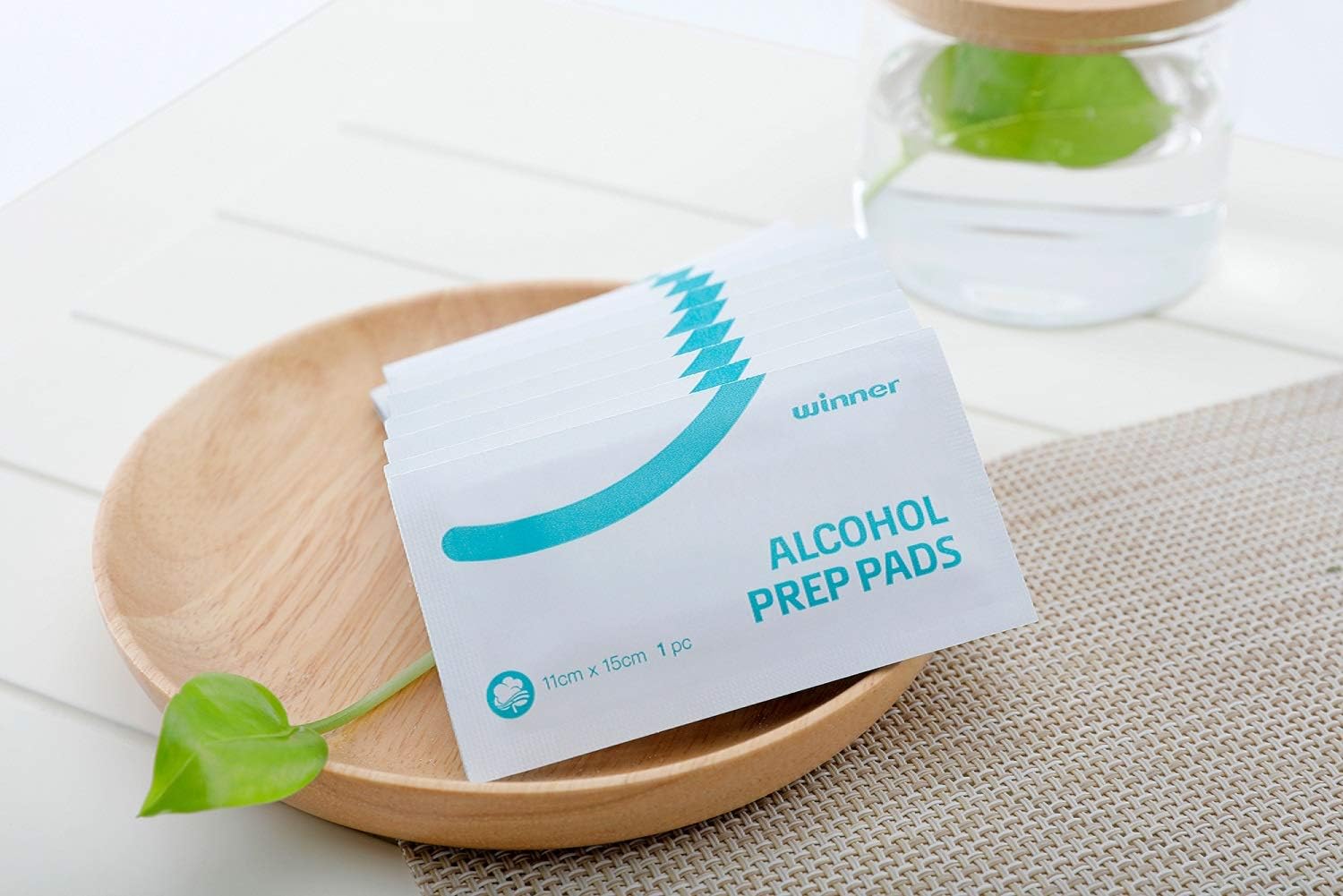 Winner Alcohol Prep Pads, Large Size, 4-Ply Square Cotton Pads Well-Saturated in Alcohol, 200 Alcohol Wipes (4.33” X 5.19”)