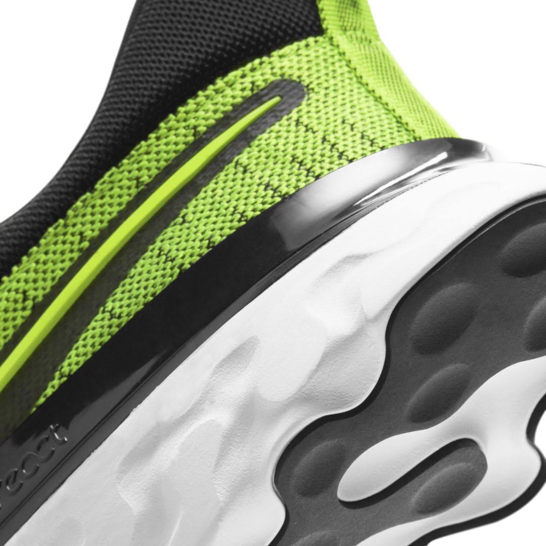 Nike Men's React Infinity Run Flyknit 2 Running Shoes, Volt/Black