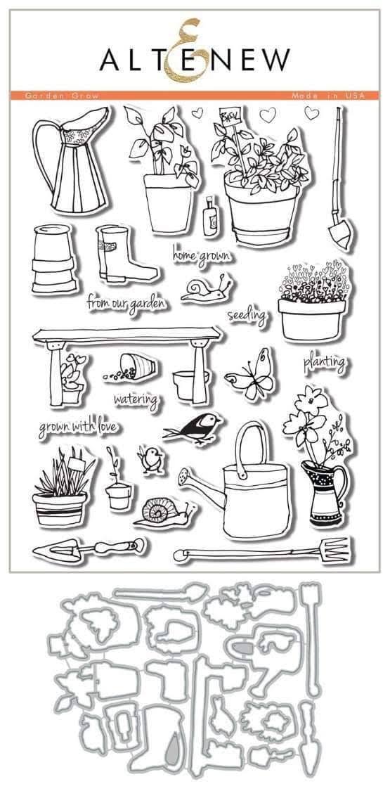 Garden Grow Stamp u0026 Die Bundle