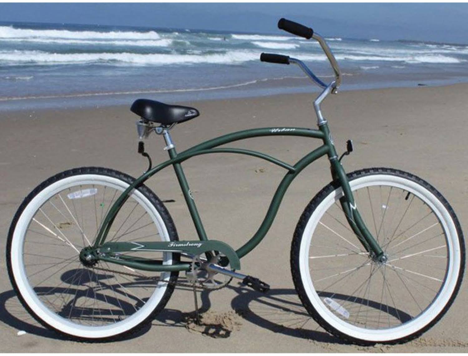 Firmstrong 26x22 Urban Man Single Speed Beach Cruiser, Matte Grey