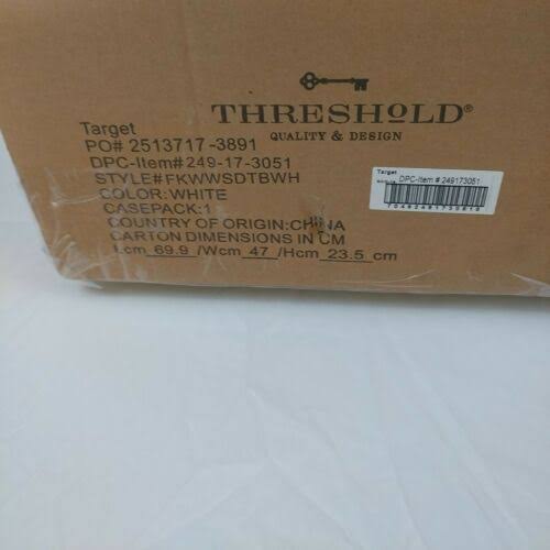 Warwick End Table with Drawer White - Threshold