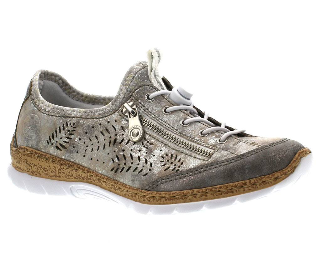 Rieker Women&s N42K6-40 Nikita Grey Metallic