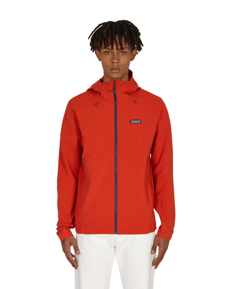 Patagonia Men's R1 TechFace Hoody, Hot Ember / L