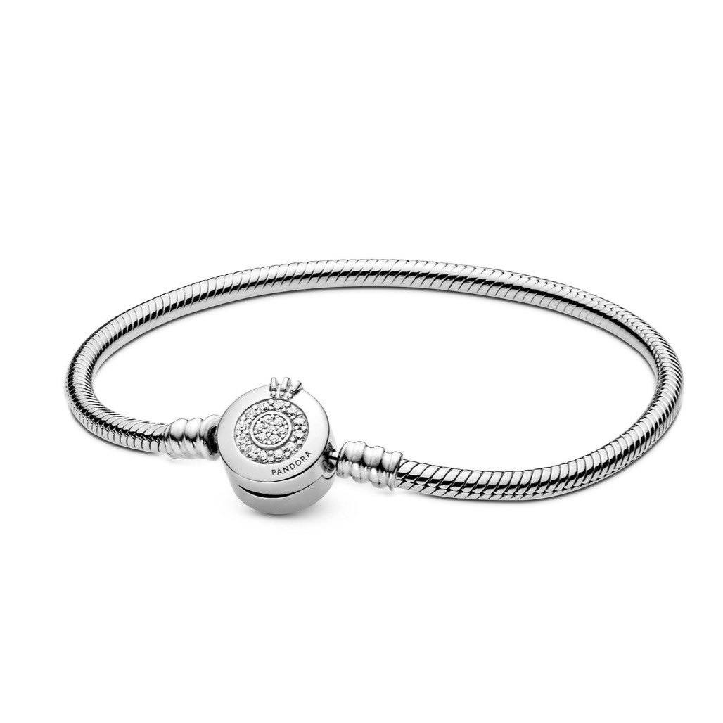 9.1 inch Pandora Sparkling O Crown Bracelet - 599046C01