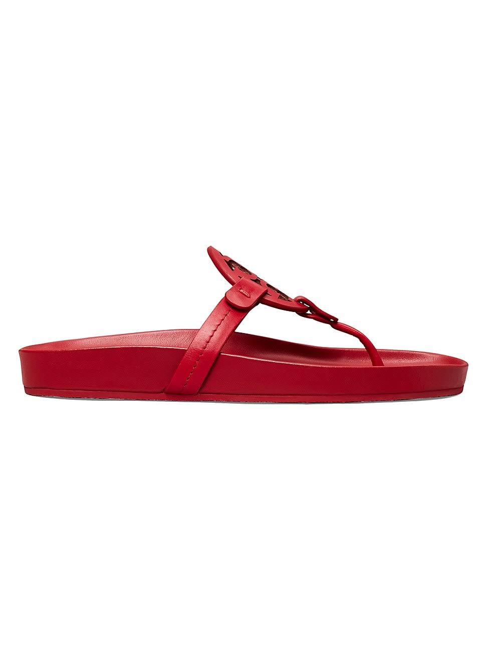 Tory Burch Miller Cloud Sandal - Red - Flat Sandals