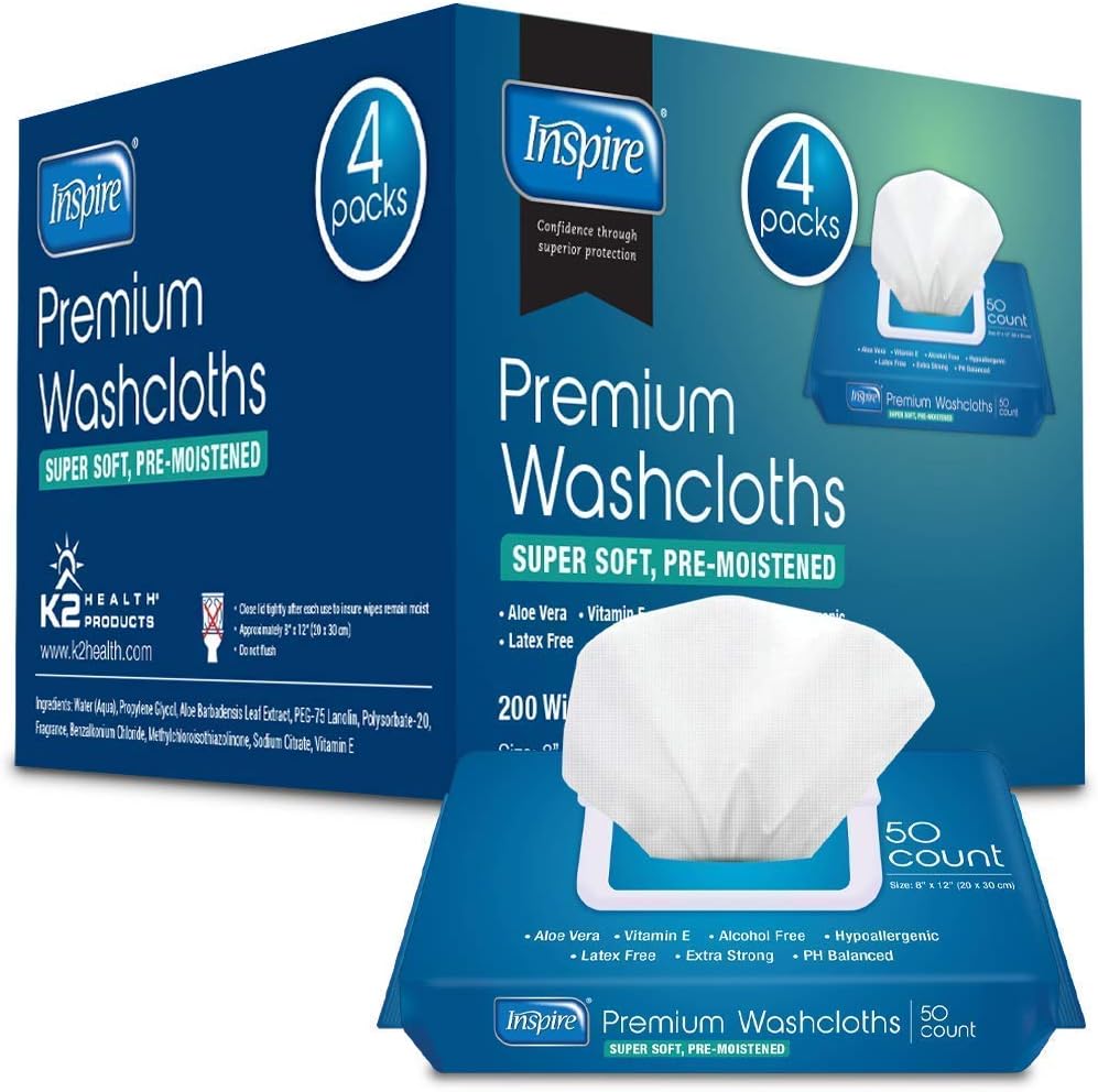 Adult Wet Wipes | Adult Wash Cloths Extra Large, Adult Wipes for Incontinence & Cleansing, 8