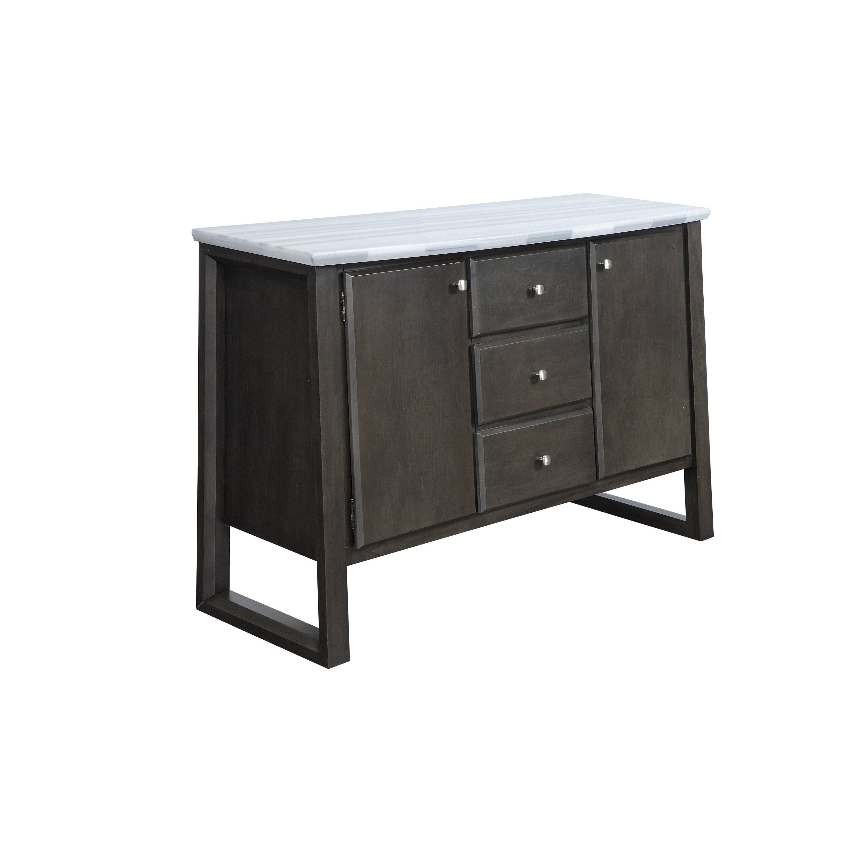 Acme Madan Server, Marble Gray Oak 73169