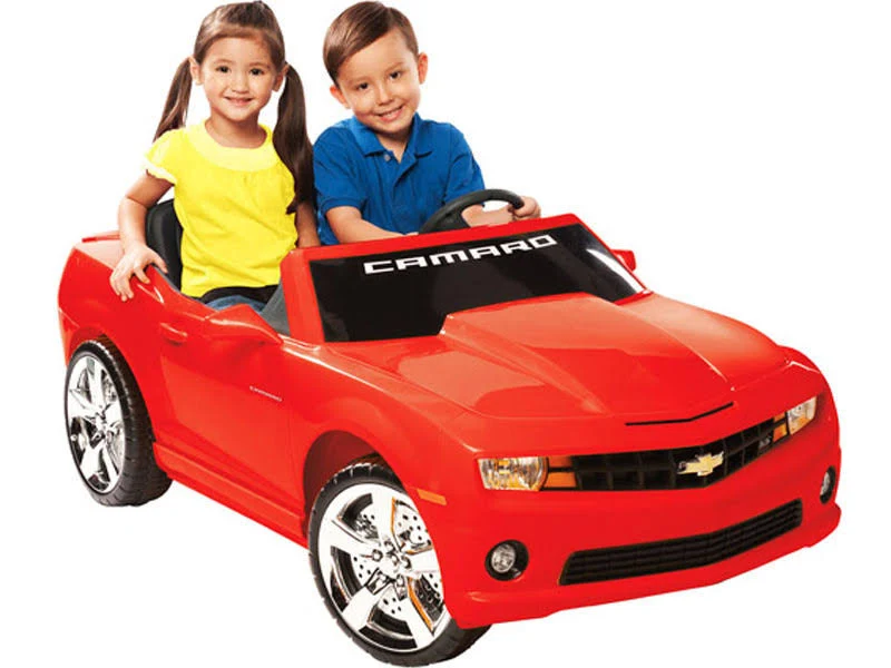Kid Motorz 12V Two Seater Chevrolet Racing Camaro Ride-On Car, Yellow