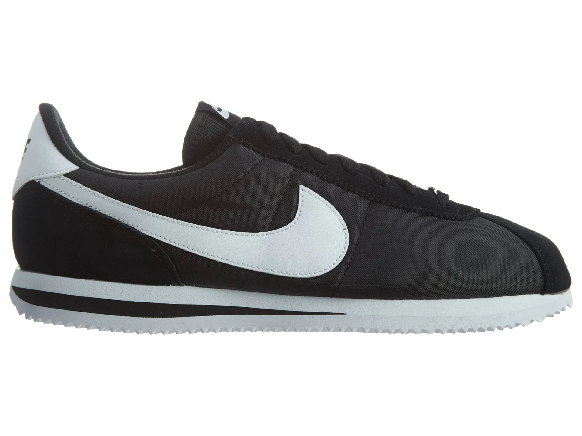 Nike Cortez Basic Nylon Black White-Metallic Silver