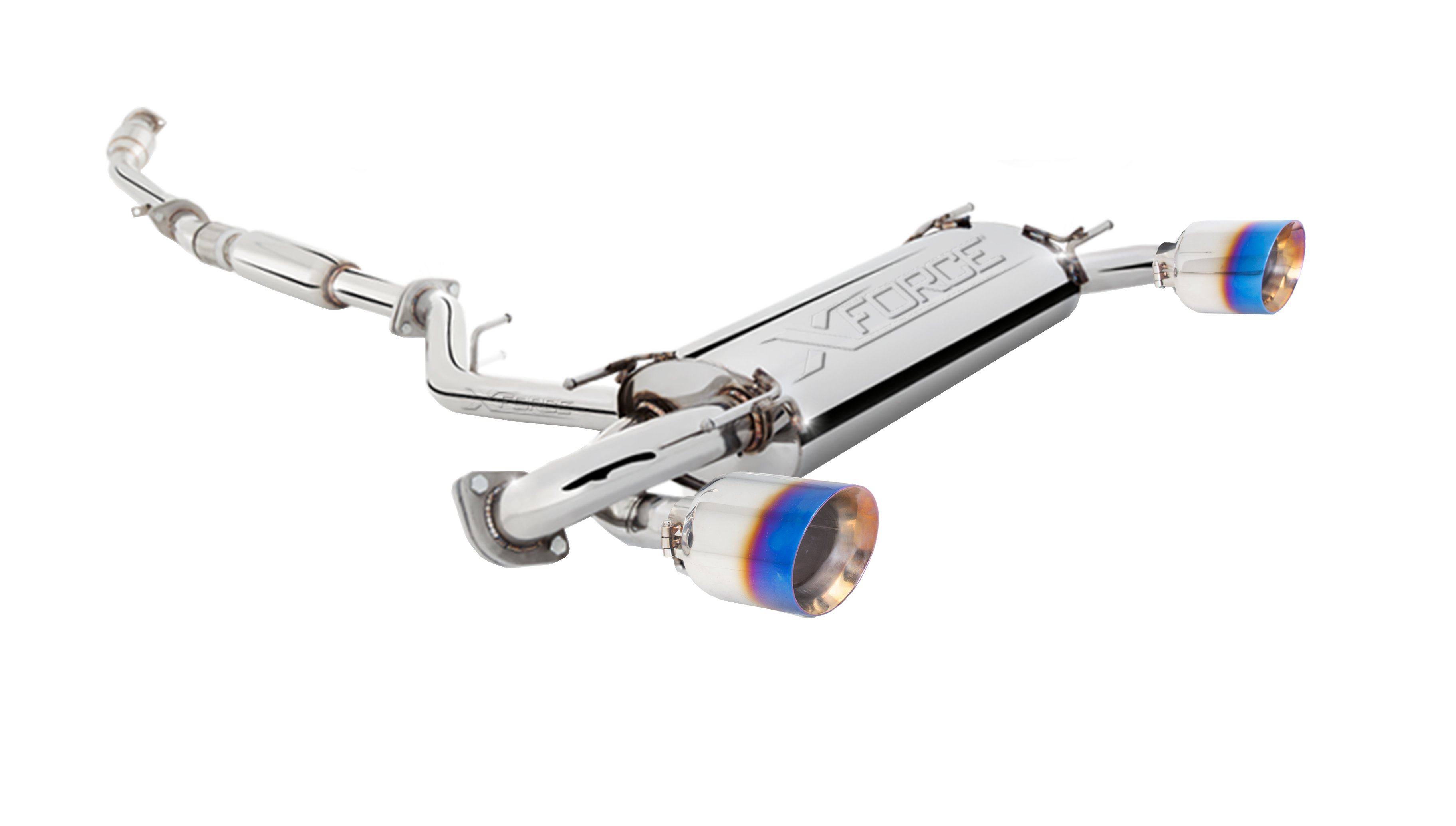 XForce Es-t86-cbs Stainless Steel 2.5 inch High Flow Cat-Back Exhaust System for 2013+ Subaru BRZ , Scion FR-S, Toyota GT86