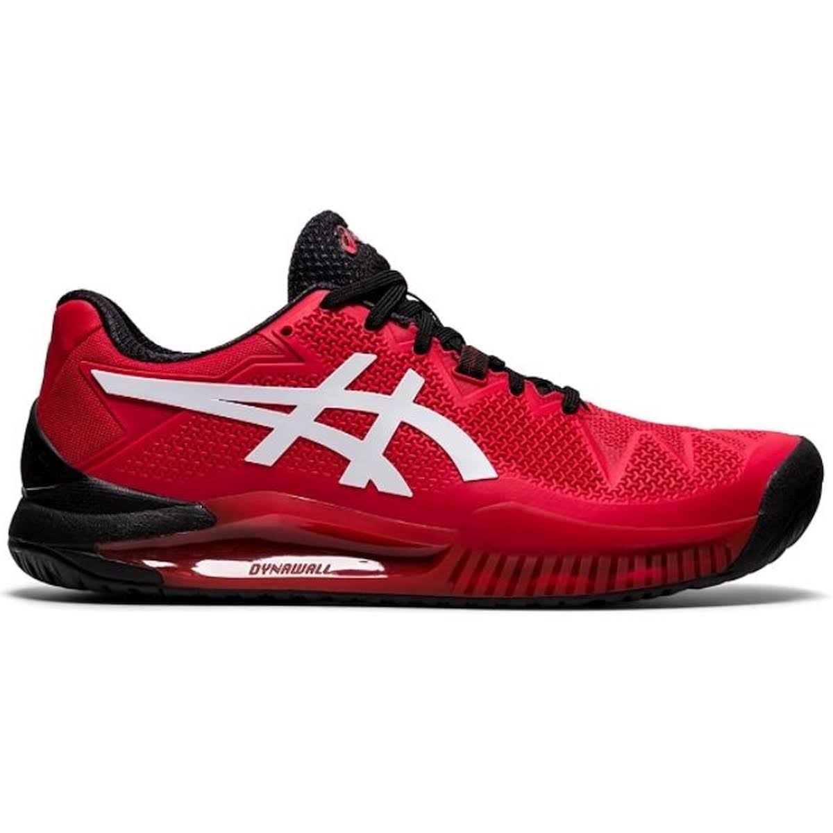 Asics Men's GEL-Resolution 8 Tennis Shoe (Electric Red/White)