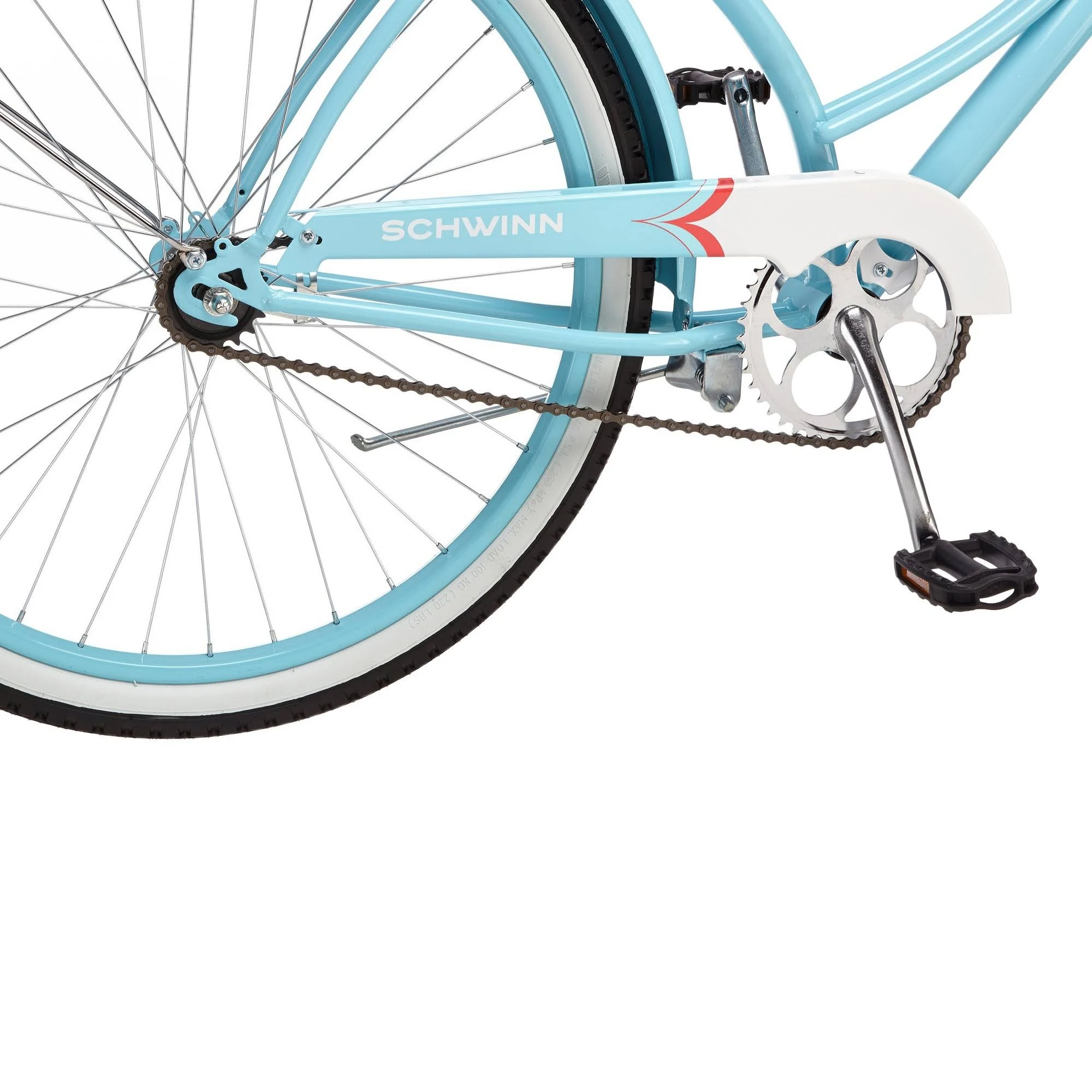 Schwinn Women's Legacy 26x22 Cruiser Bike- Blue/White