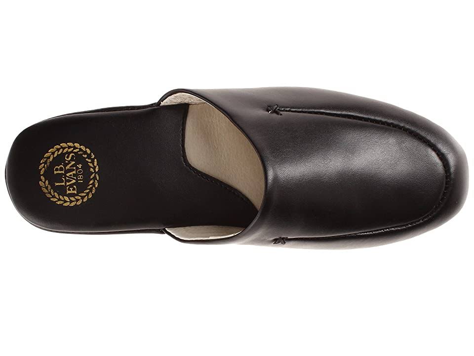 L.B. Evans Duke Scuff Men's Slippers, Black, 11