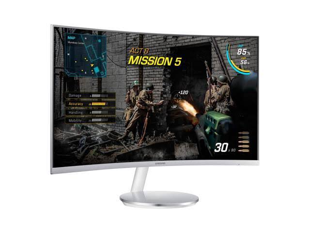 Samsung C27F591FDU LED Display 68.6 cm 27 Full HD Curved Silver, White