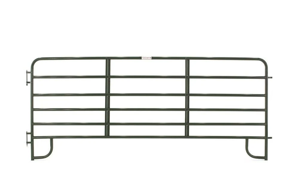 Tarter 6 Bar Corral Panel - 12 Foot - Green - ECG12T
