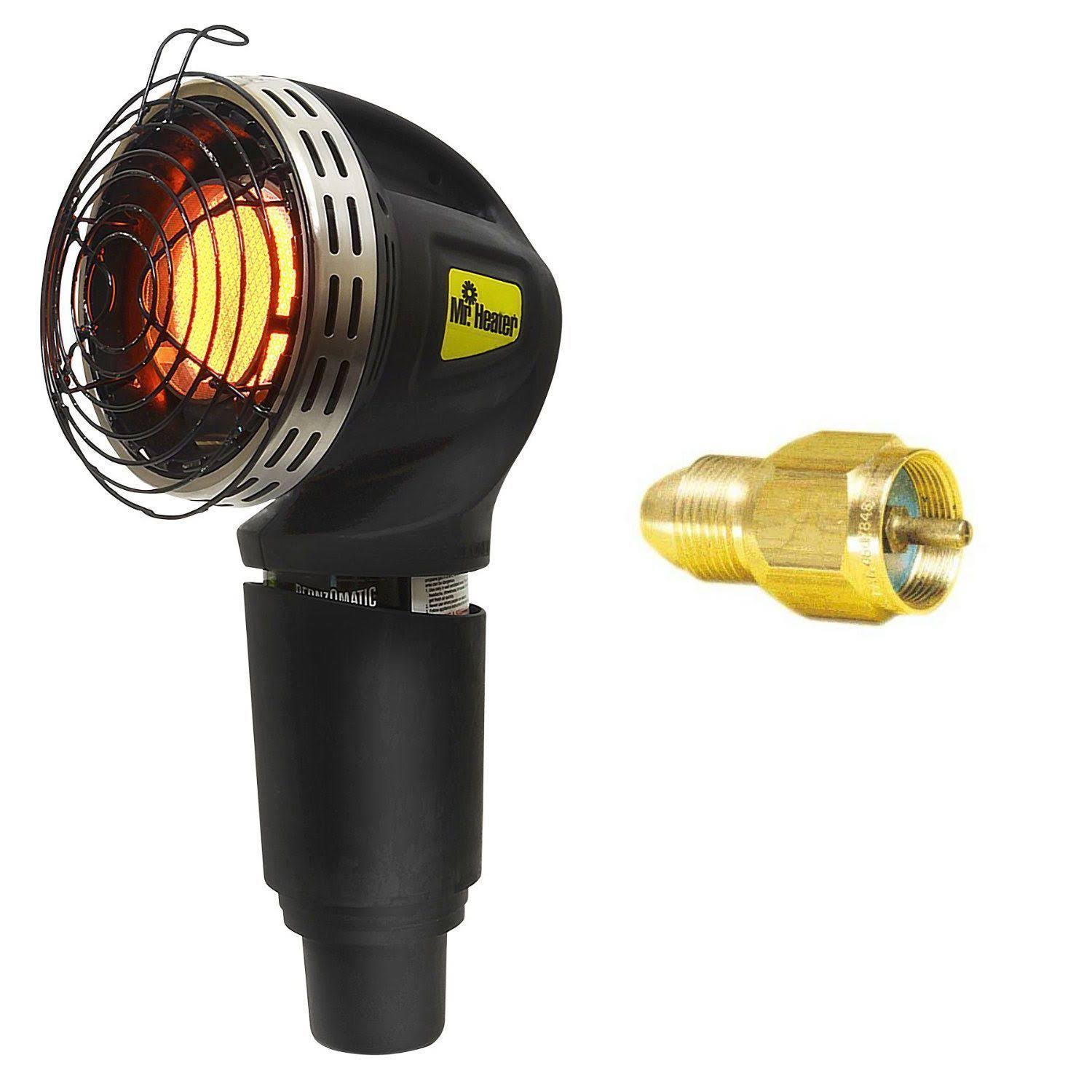 Mr. Heater 4,000 BTU MH4GC Golf Cart Heater u0026 Mr.Heater Refill Adapter