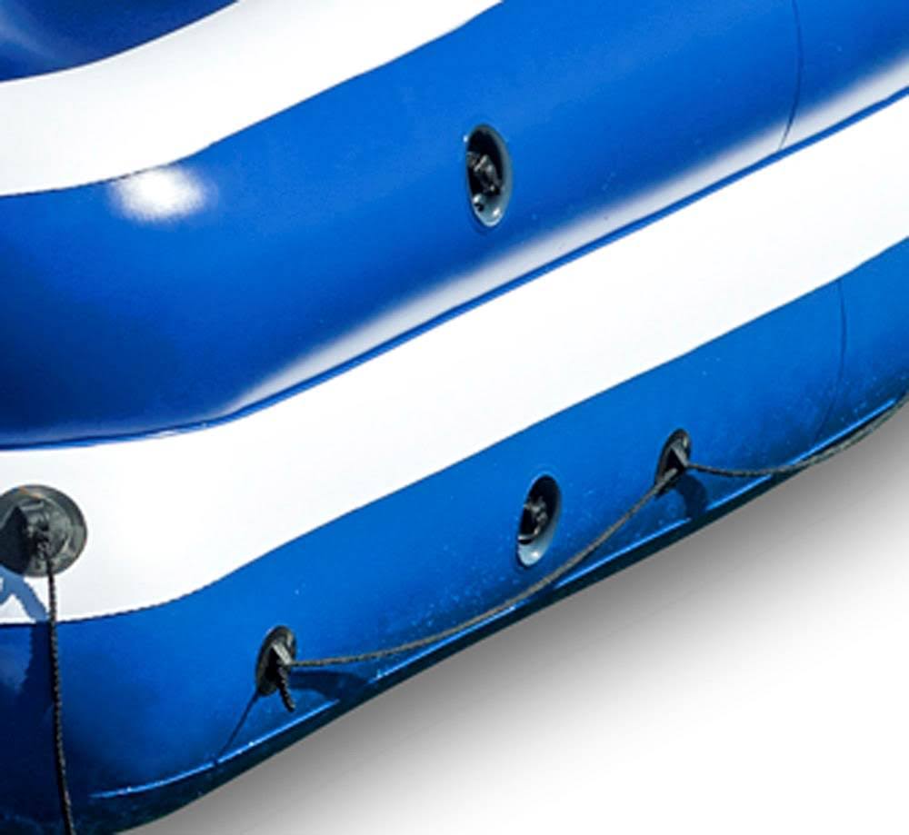 Intex Oasis Island Inflatable Giant 5 Person Lake/River Floating Fun Lounge Raft, Blue