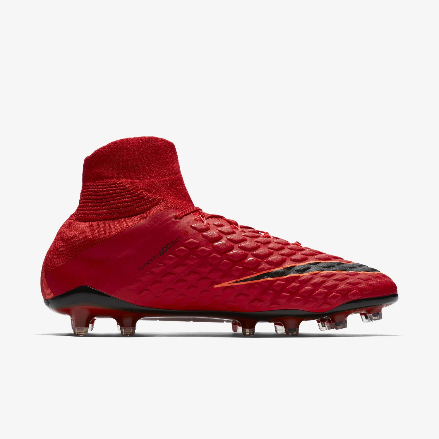 Nike Hypervenom Phantom III DF FG Soccer Cleats Red-Black - 8.5