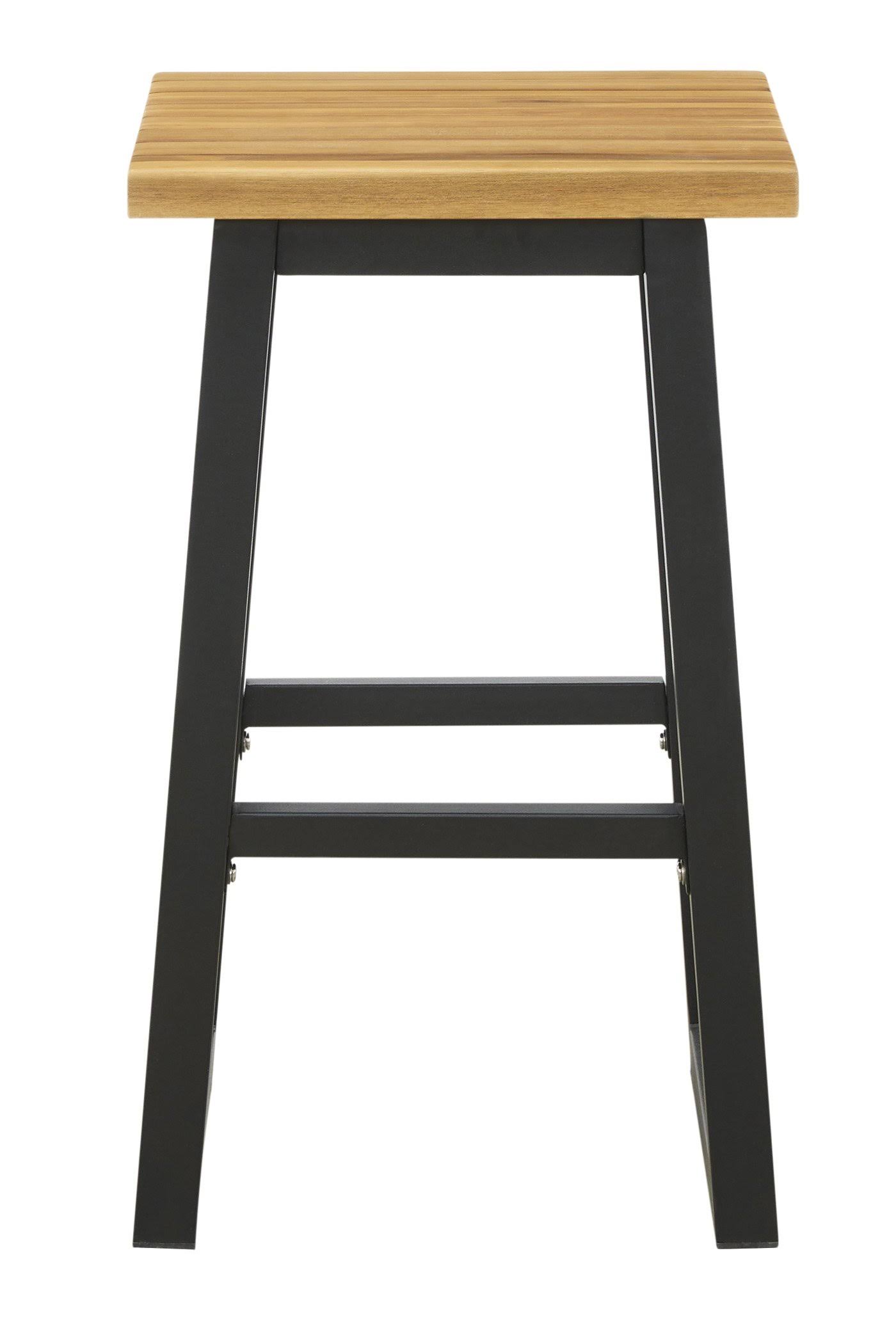 Ashley Furniture Town Wood 3-Piece Counter Table Set - Brown/Black