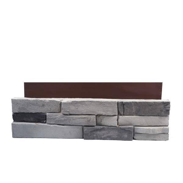 23.5 in. x 6 in. Colorado Gray Stone Veneer Siding (Flats)