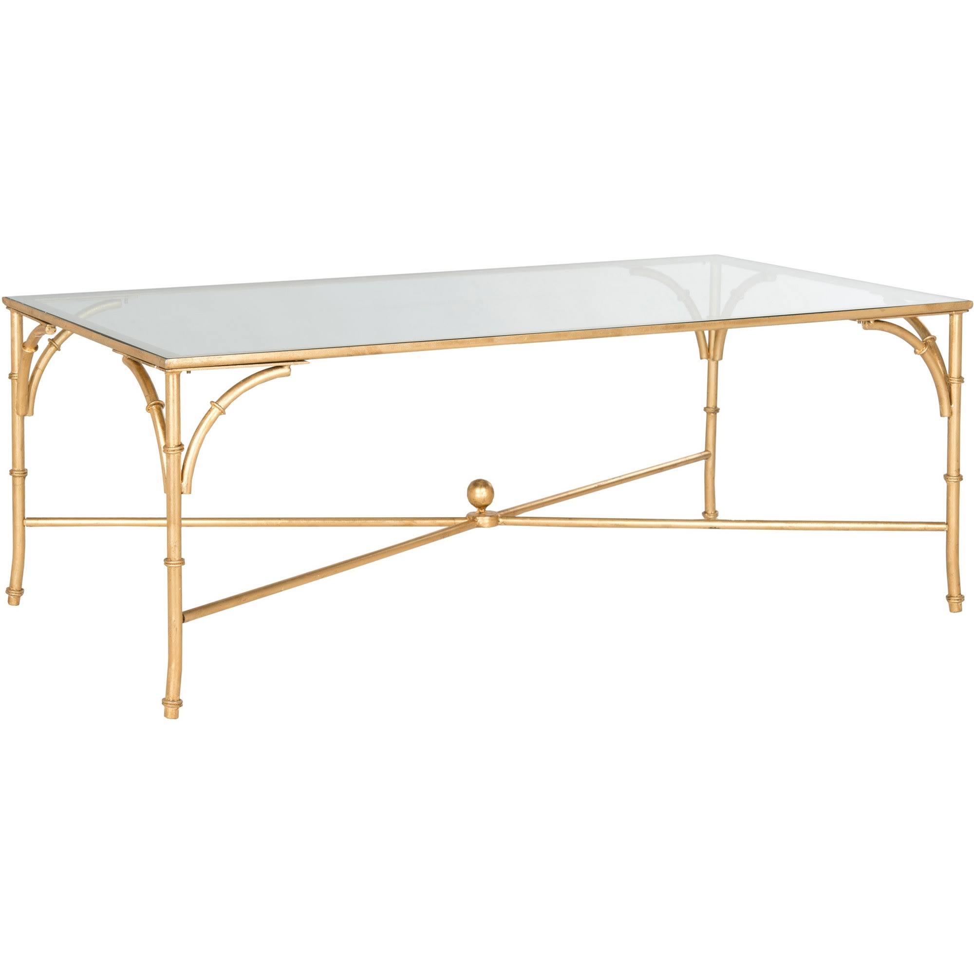 Safavieh Maurice Coffee Table, Gold/Clear