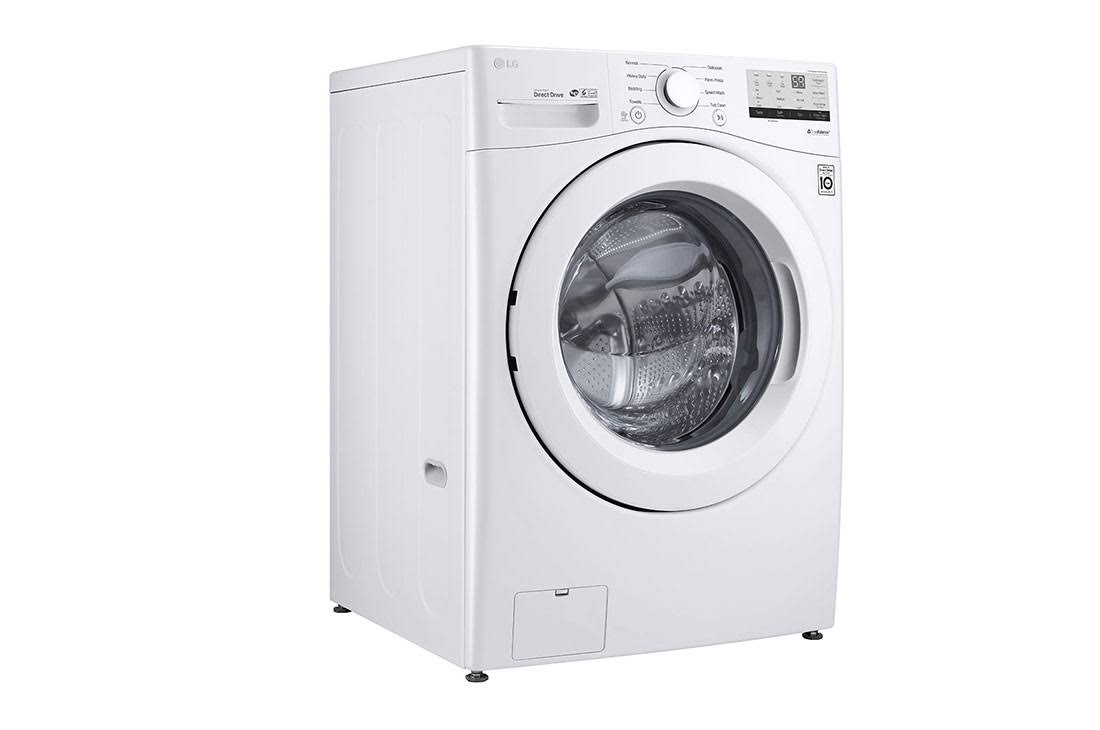 LG - 4.5 Cu. ft. 8-Cycle High-Efficiency Front-Loading Washer with 6Motion Technology - White