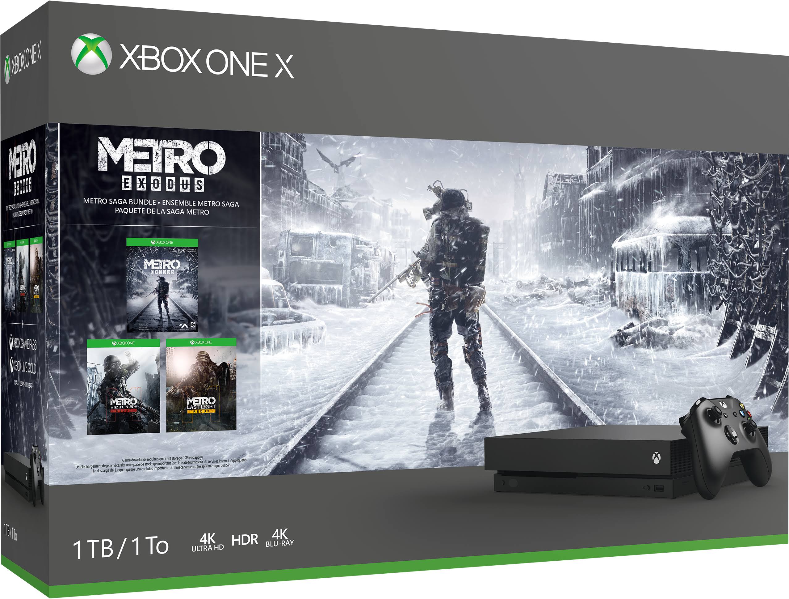 Microsoft Xbox One x 1TB Metro Saga Bundle