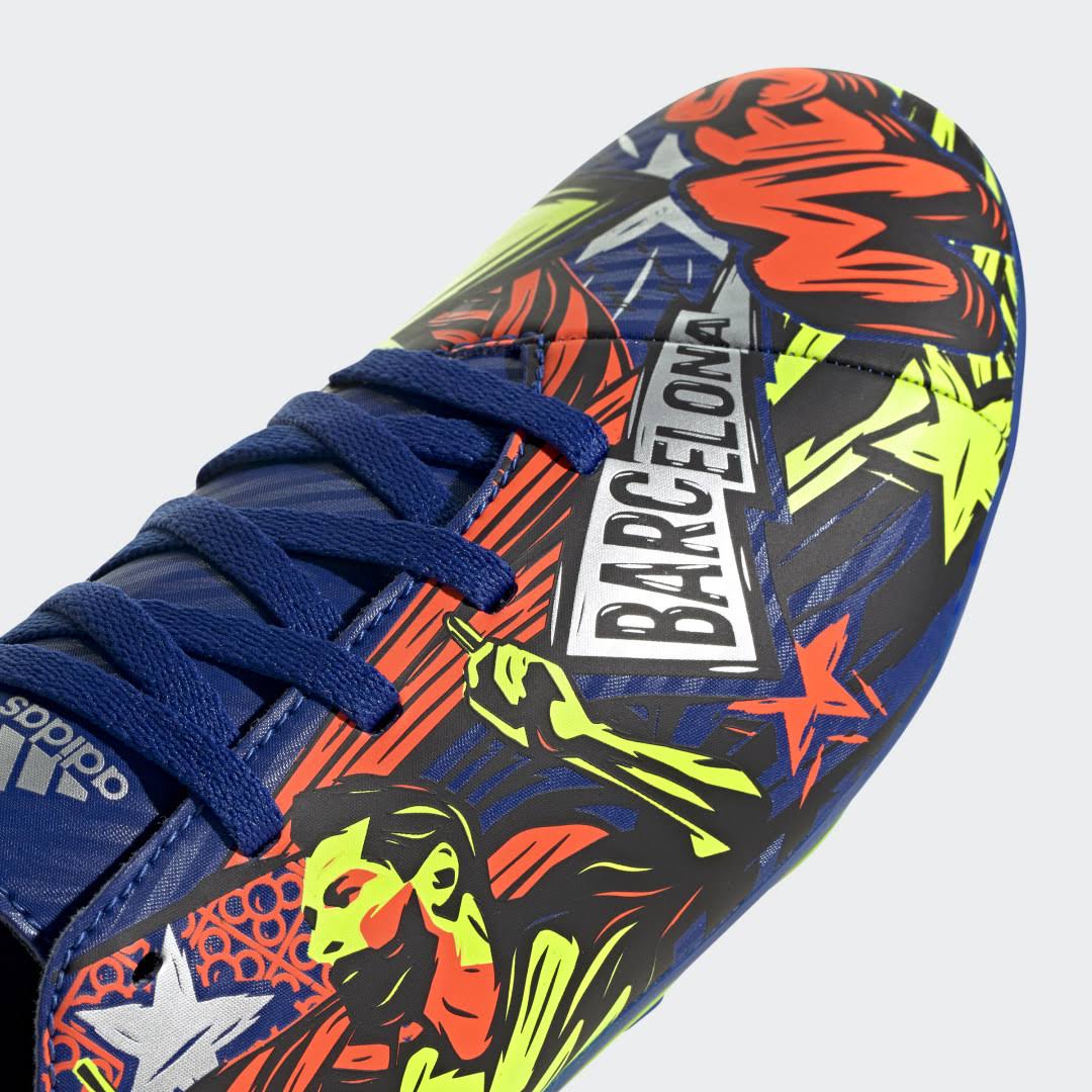 Adidas Kids& Nemeziz Messi 19.4 FxG Soccer Cleats, Blue