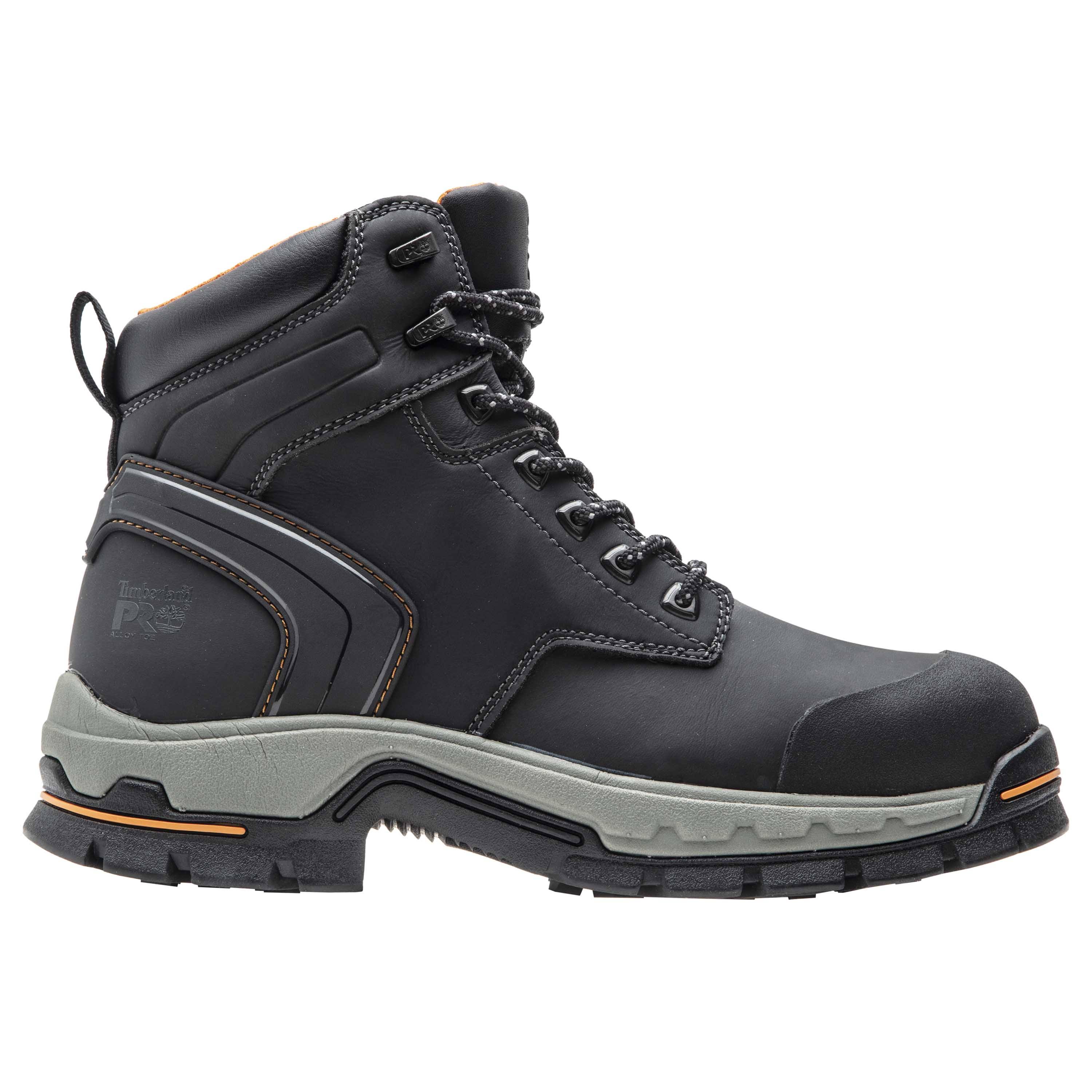 Timberland Pro Men's 6 in. Stockdale Alloy Toe Work Boot, Black