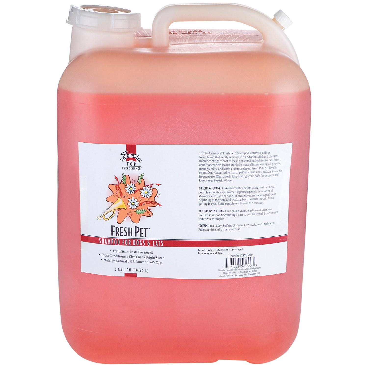 Top Performance Fresh Pet Shampoo 5gal