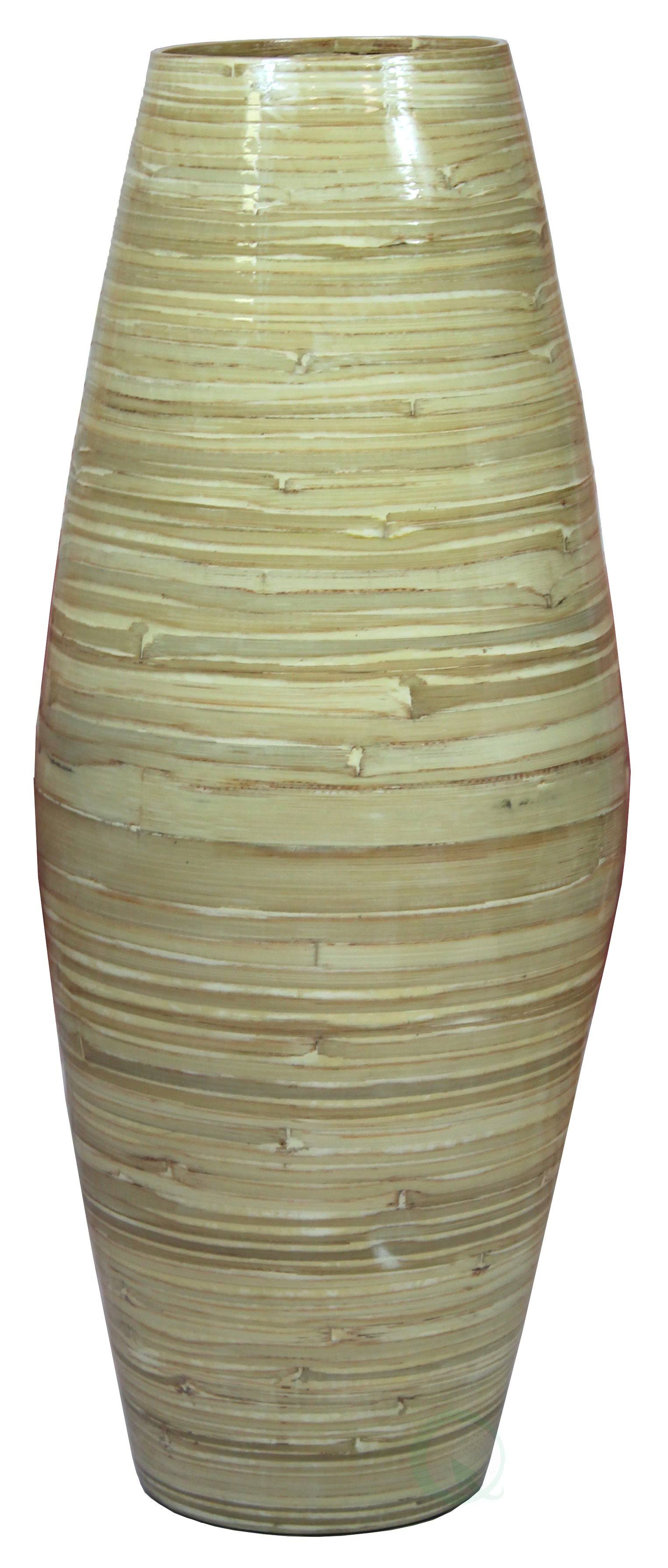 27.5 in. Tall Bamboo Floor Vase - Red