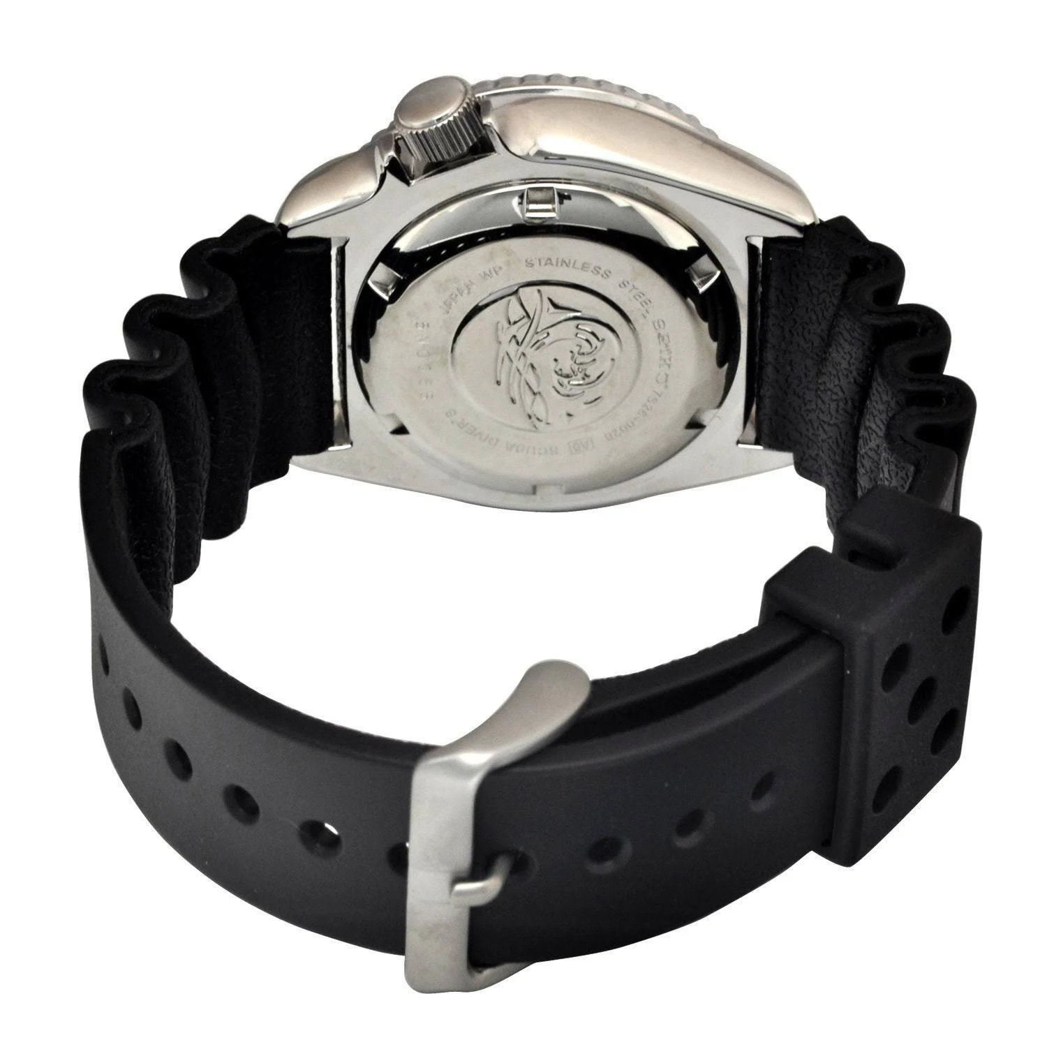 Seiko Men's SKX007J1 &Diver& Automatic Black Rubber Watch