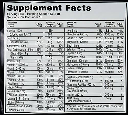 Optimum Nutrition Serious Mass Gainer Protein Powder, Chocolate Peanut Butter, 12 Pound