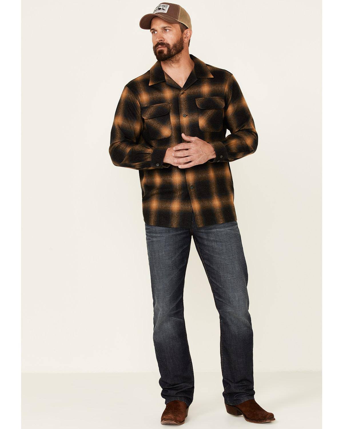 Pendleton Board Shirt - Men's Oxford Mix/Gold Ombre, XXL